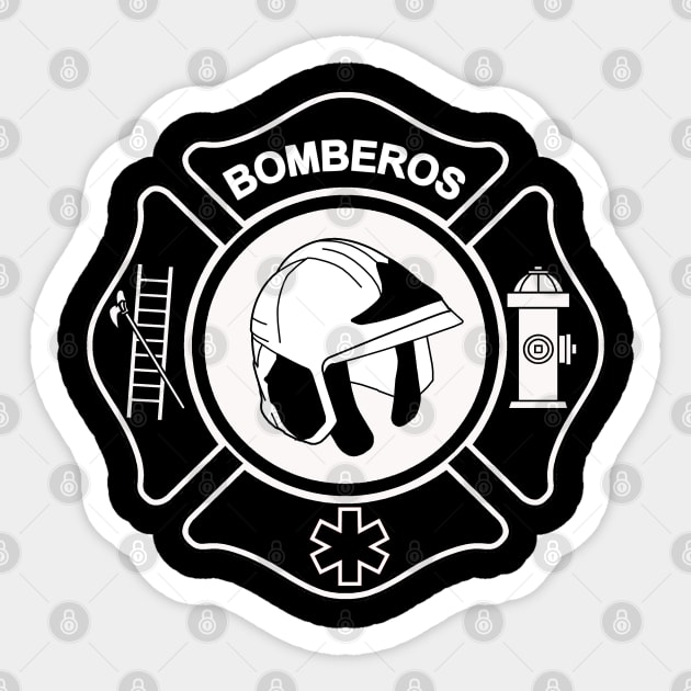 Bomberos Maltese cross logo Sticker by BassFishin